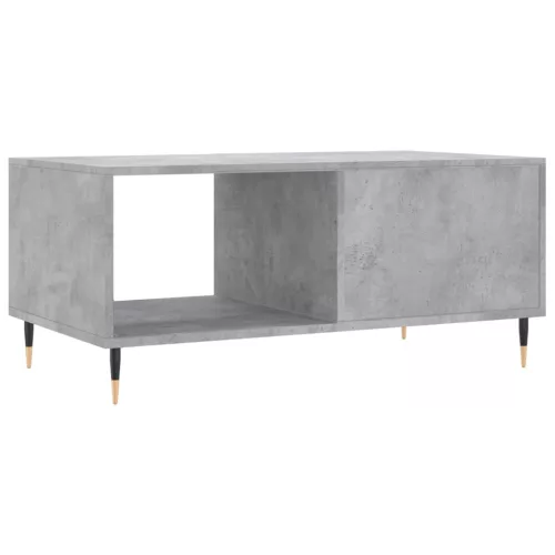 Betonszürke szerelt fa dohányzóasztal 90 x 50 x 40 cm