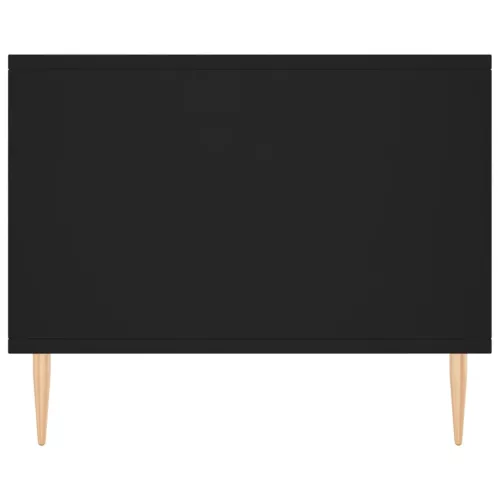 Fekete szerelt fa dohányzóasztal 90 x 50 x 40 cm