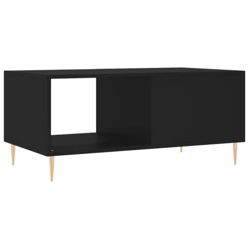 Fekete szerelt fa dohányzóasztal 90 x 50 x 40 cm