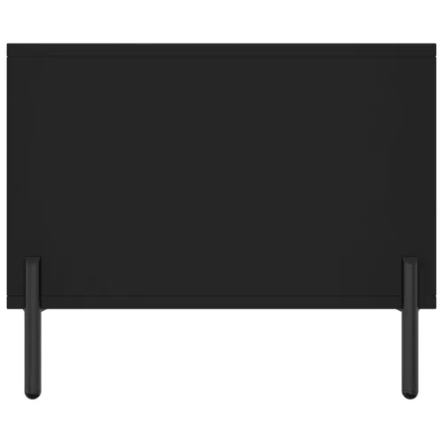 Fekete szerelt fa dohányzóasztal 90 x 50 x 40 cm