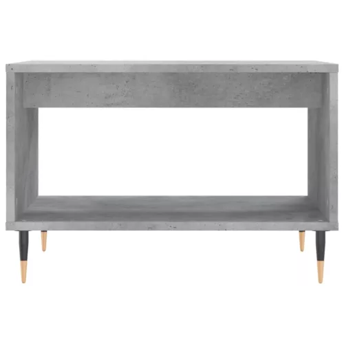Betonszürke szerelt fa dohányzóasztal 60 x 50 x 40 cm