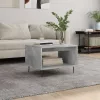 Betonszürke szerelt fa dohányzóasztal 60 x 50 x 40 cm