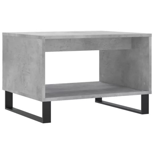 Betonszürke szerelt fa dohányzóasztal 60 x 50 x 40 cm