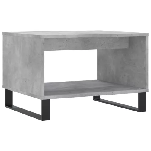 Betonszürke szerelt fa dohányzóasztal 60 x 50 x 40 cm
