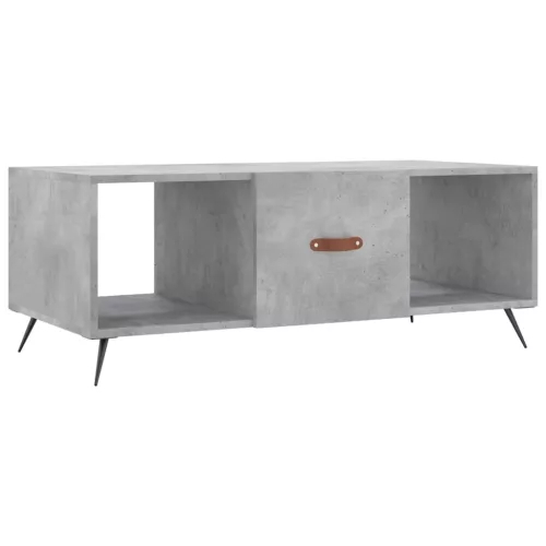 Betonszürke szerelt fa dohányzóasztal 102 x 50 x 40 cm