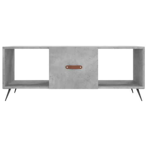 Betonszürke szerelt fa dohányzóasztal 102 x 50 x 40 cm