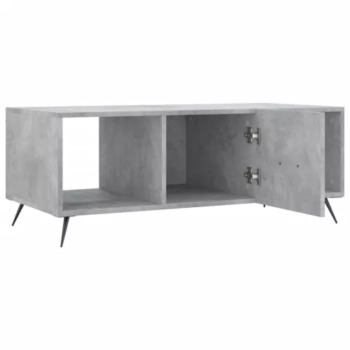 Betonszürke szerelt fa dohányzóasztal 102 x 50 x 40 cm