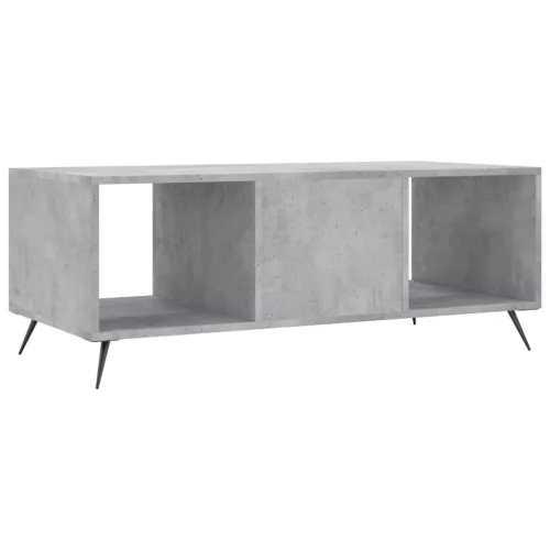 Betonszürke szerelt fa dohányzóasztal 102 x 50 x 40 cm