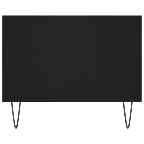 Fekete szerelt fa dohányzóasztal 102 x 50 x 40 cm