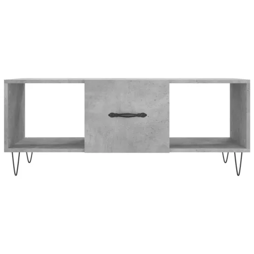 Betonszürke szerelt fa dohányzóasztal 102 x 50 x 40 cm