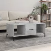 Betonszürke szerelt fa dohányzóasztal 102 x 50 x 40 cm