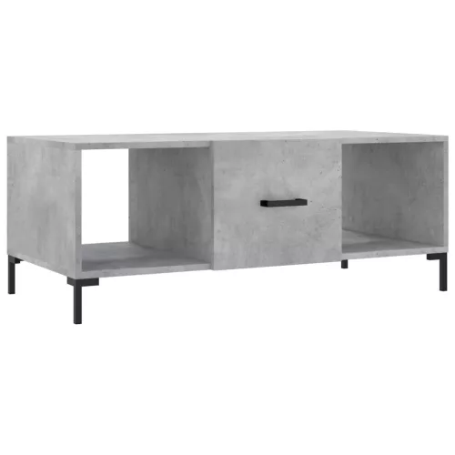 Betonszürke szerelt fa dohányzóasztal 102 x 50 x 40 cm