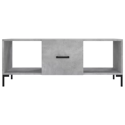 Betonszürke szerelt fa dohányzóasztal 102 x 50 x 40 cm