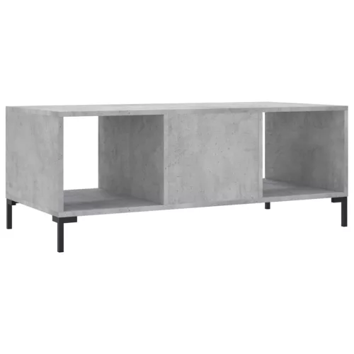 Betonszürke szerelt fa dohányzóasztal 102 x 50 x 40 cm