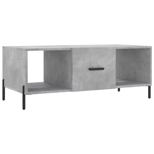 Betonszürke szerelt fa dohányzóasztal 102 x 50 x 40 cm