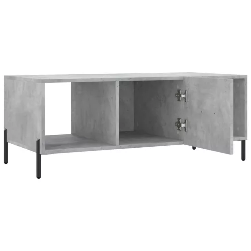 Betonszürke szerelt fa dohányzóasztal 102 x 50 x 40 cm