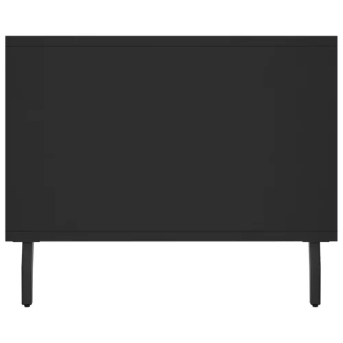 Fekete szerelt fa dohányzóasztal 102 x 50 x 40 cm