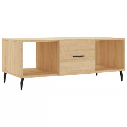 Sonoma tölgy színű szerelt fa dohányzóasztal 102 x 50 x 40 cm