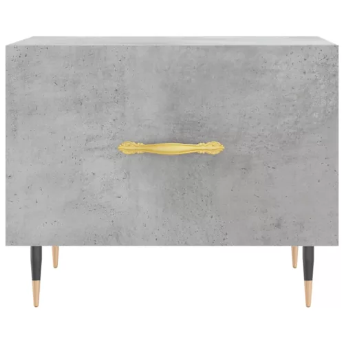 Betonszürke szerelt fa dohányzóasztal 50 x 50 x 40 cm