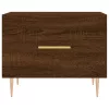 Barna tölgy színű szerelt fa dohányzóasztal 50x50x40 cm