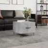 Betonszürke szerelt fa dohányzóasztal 50 x 50 x 40 cm