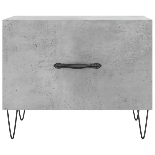 Betonszürke szerelt fa dohányzóasztal 50 x 50 x 40 cm