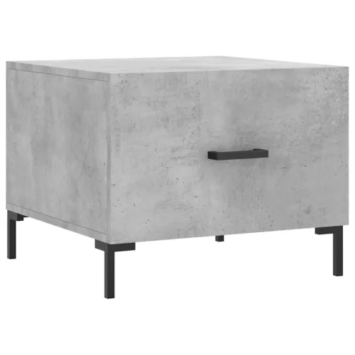 Betonszürke szerelt fa dohányzóasztal 50 x 50 x 40 cm