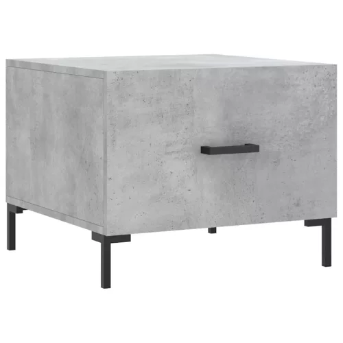 2 db betonszürke szerelt fa dohányzóasztal 50 x 50 x 40 cm