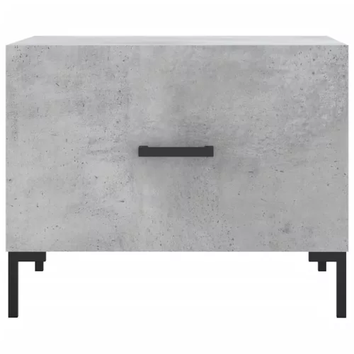 2 db betonszürke szerelt fa dohányzóasztal 50 x 50 x 40 cm