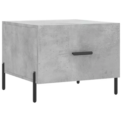 Betonszürke szerelt fa dohányzóasztal 50 x 50 x 40 cm