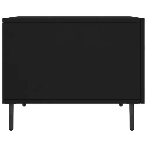 2 db fekete szerelt fa dohányzóasztal 50 x 50 x 40 cm