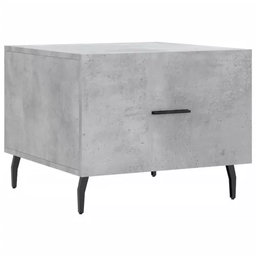 Betonszürke szerelt fa dohányzóasztal 50 x 50 x 40 cm
