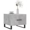 Betonszürke szerelt fa dohányzóasztal 50 x 50 x 40 cm