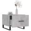 Betonszürke szerelt fa dohányzóasztal 50 x 50 x 40 cm