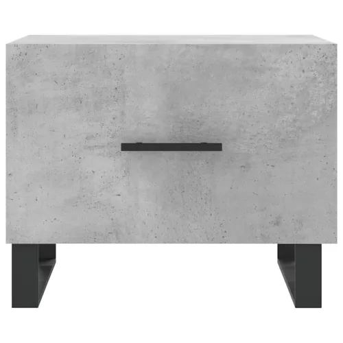 Betonszürke szerelt fa dohányzóasztal 50 x 50 x 40 cm