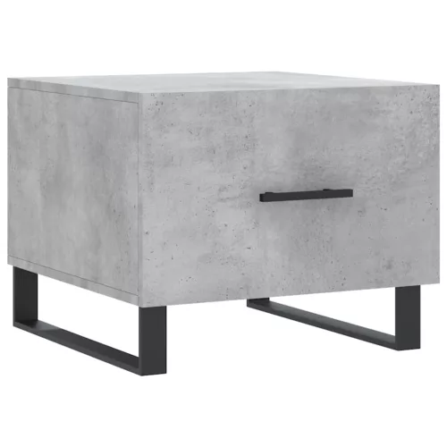 2 db betonszürke szerelt fa dohányzóasztal 50 x 50 x 40 cm