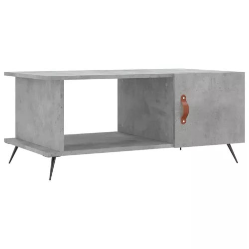 Betonszürke szerelt fa dohányzóasztal 90 x 50 x 40 cm