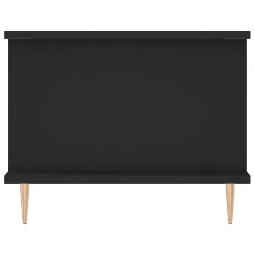 Fekete szerelt fa dohányzóasztal 90 x 50 x 40 cm