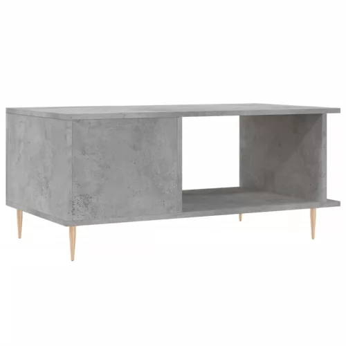 Betonszürke szerelt fa dohányzóasztal 90 x 50 x 40 cm