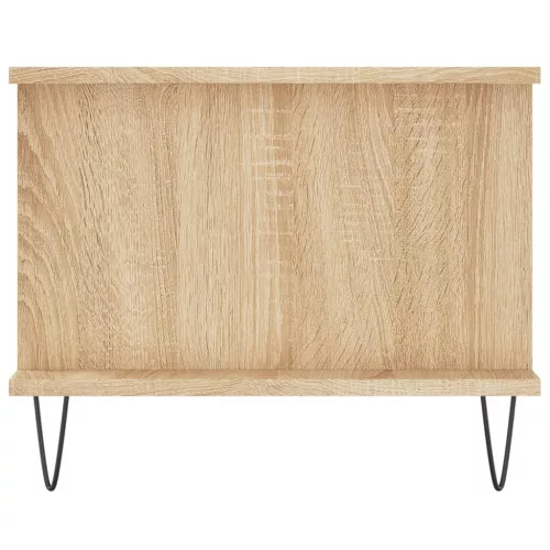 Sonoma tölgy színű szerelt fa dohányzóasztal 90 x 50 x 40 cm