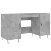 Betonszürke szerelt fa íróasztal 140 x 50 x 75 cm