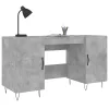 Betonszürke szerelt fa íróasztal 140 x 50 x 75 cm