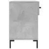 Betonszürke szerelt fa cipőpolc 102 x 35 x 55 cm