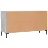Betonszürke szerelt fa cipőpolc 102 x 35 x 55 cm