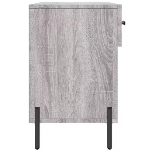 Szürke sonoma színű szerelt fa cipőpolc 102 x 35 x 55 cm