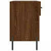 Barna tölgy színű szerelt fa cipőpolc 102x35x55 cm