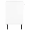 Magasfényű fehér szerelt fa cipőpolc 102x35x55 cm