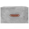 2 db betonszürke falra szerelhető éjjeliszekrény 35x35x20 cm