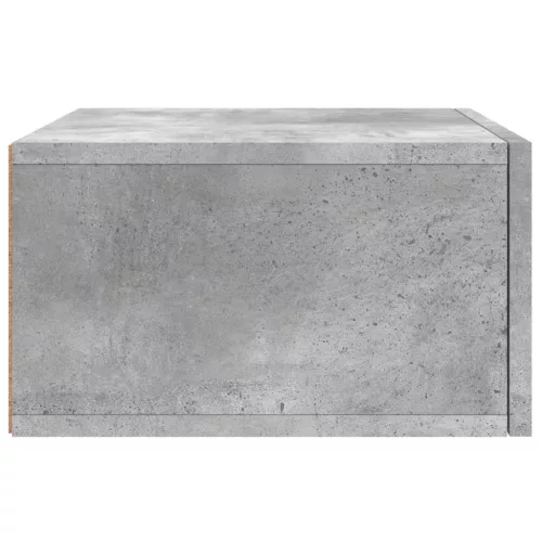 2 db betonszürke falra szerelhető éjjeliszekrény 35x35x20 cm