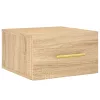 2 db sonoma tölgy falra szerelhető éjjeliszekrény 35x35x20 cm